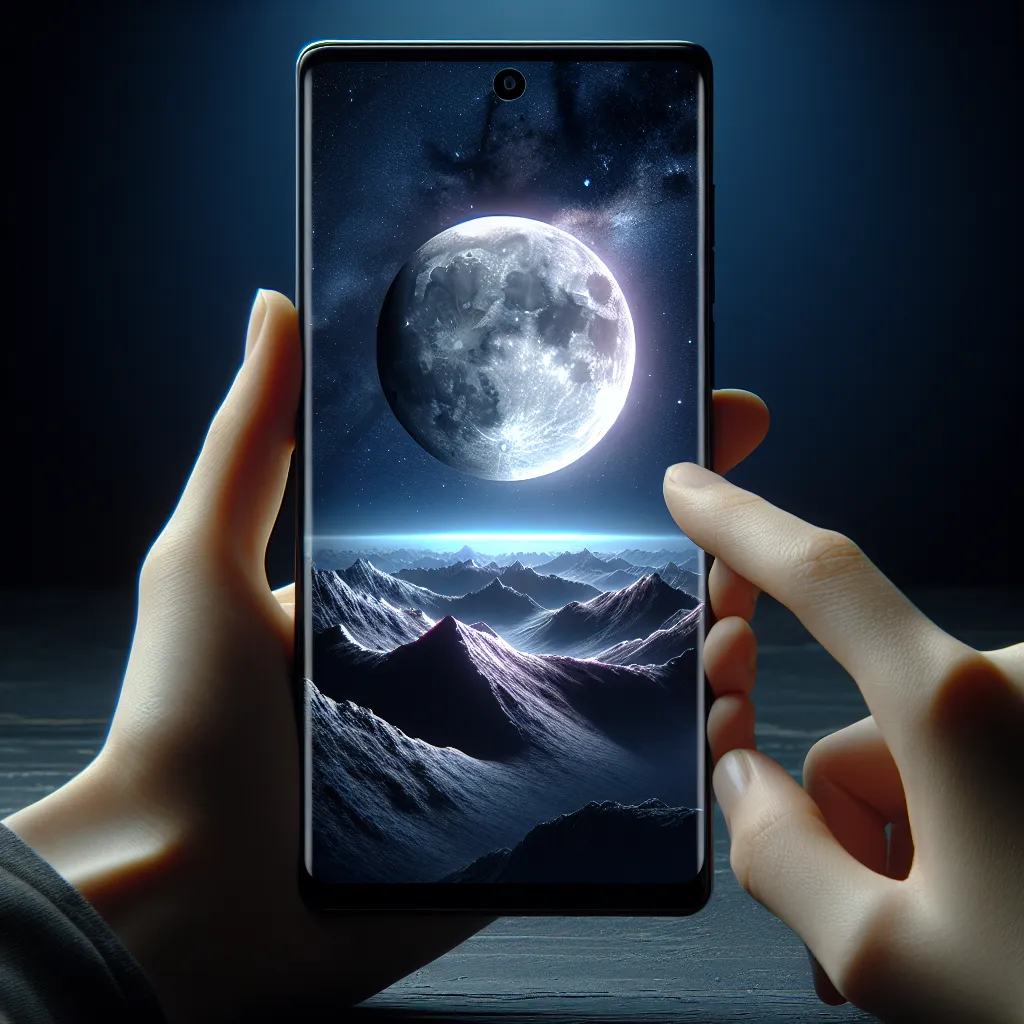 Foto luna smartphone