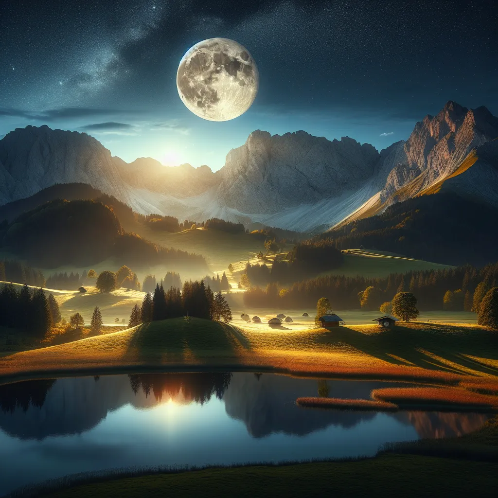 Fotografía de paisajes con luz de luna