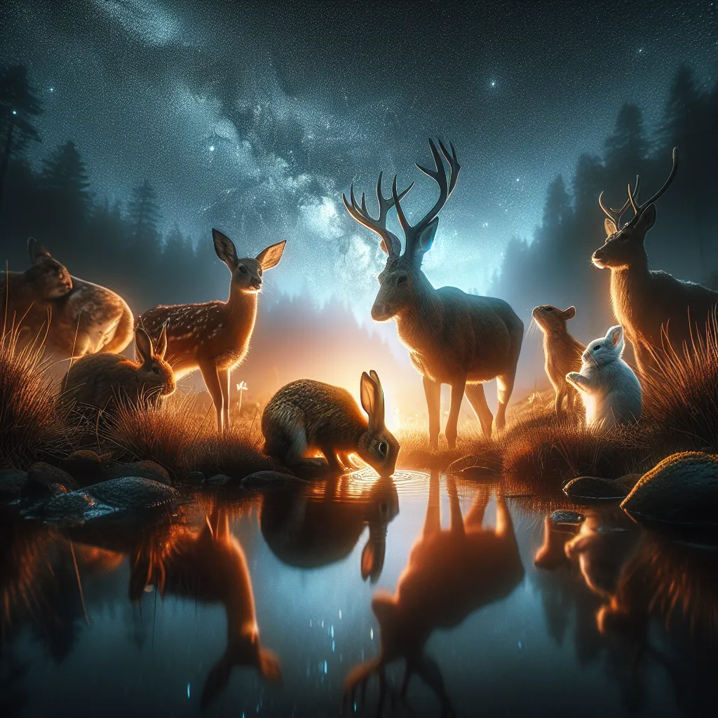 Fotografía nocturna de animales Fotografía nocturna de animales